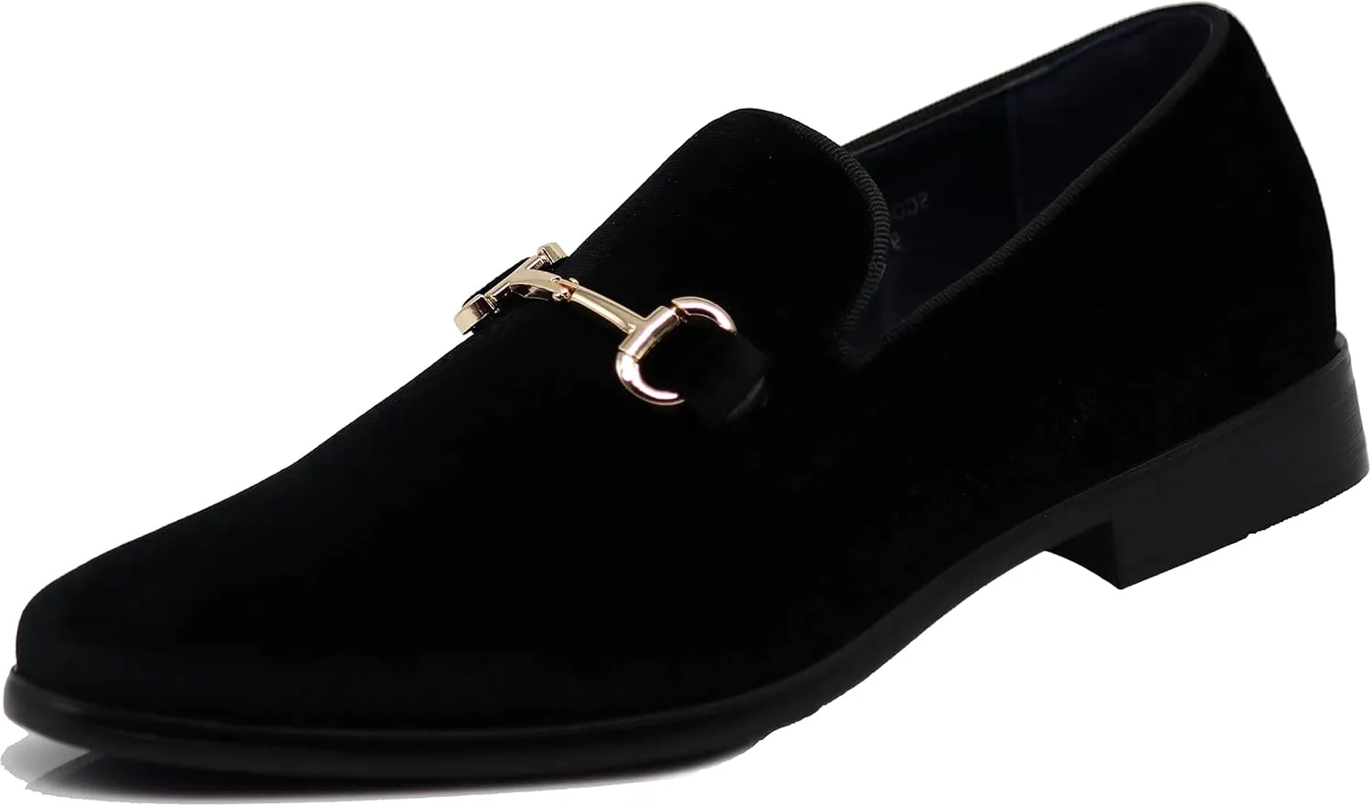 SPT03 Men's Vintage Plain Velvet Dress Loafers Slip On Shoes Classic Tuxedo Dress Shoes