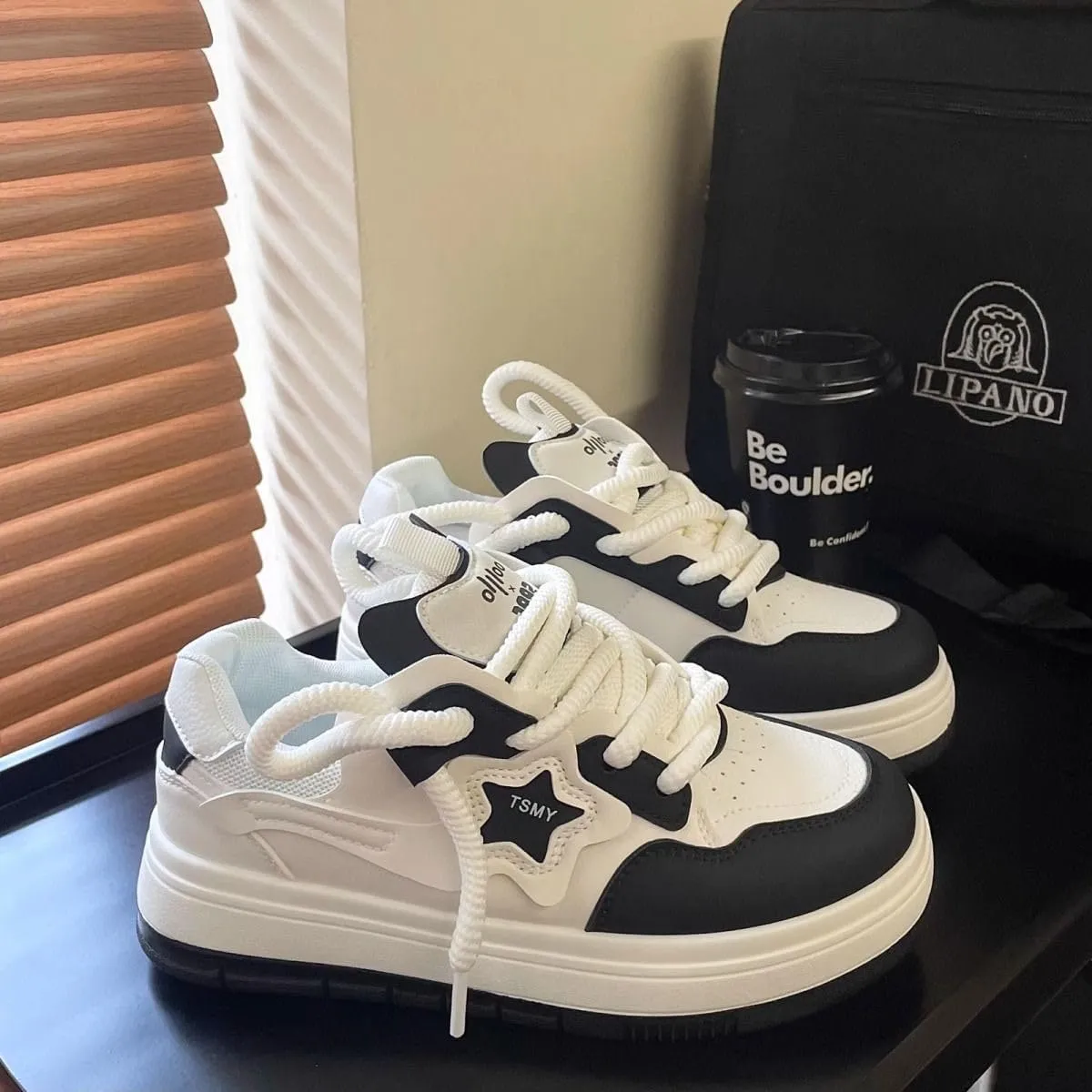 Star Shoes Walking Sneakers for Women Breathable Sporty Charm Y2K Aesthetic Cute Chunky Comfort Insole US 4-8