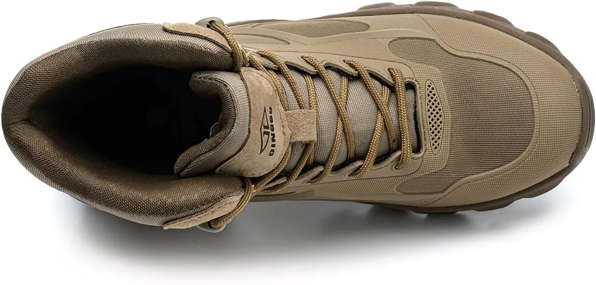 Steel Toe Boots for Men, Non Slip Indestructible Work Shoes for Men,Breathable High Top Work Boots for Men, Construction Steel Toe Shoes, Safety Toe Boots for Men.