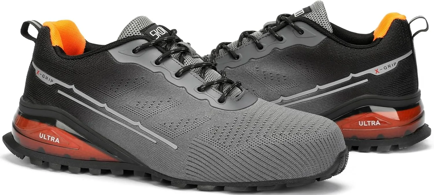 Steel Toe Shoes for Men Composite Work Shoes Comfortable Puncture Proof Lightweight Indestructible Sneakers