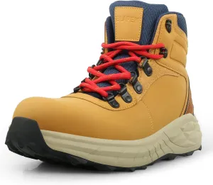Steel Toe Work Boots for Men Non Slip Puncture Proof Safety Work Shoes for Men with Indestructible Construction Comfortable Perfect for Outdoor Work, Hiking, Construction