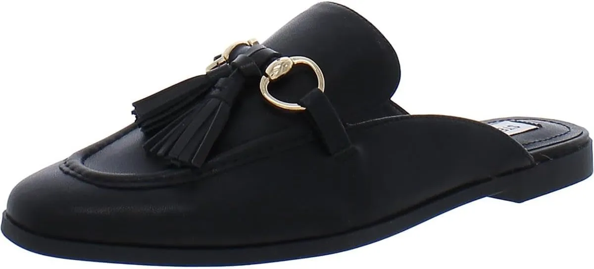 Steve Madden Womens Cayler Leather Slip-On Mules