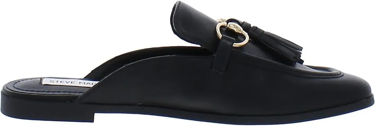 Steve Madden Womens Cayler Leather Slip-On Mules