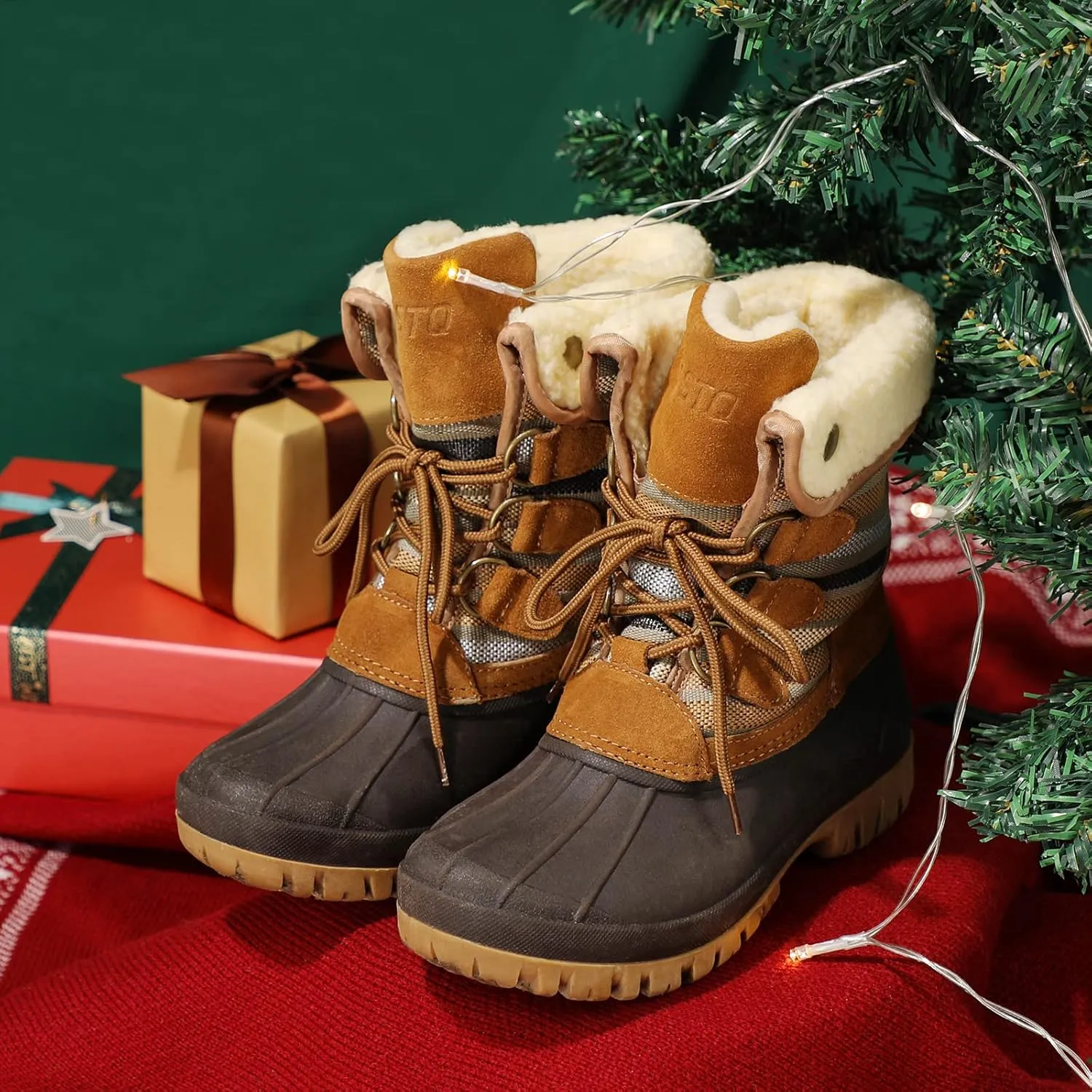STQ Womens Winter Duck Boots Waterproof Cold Weather Snow Boots