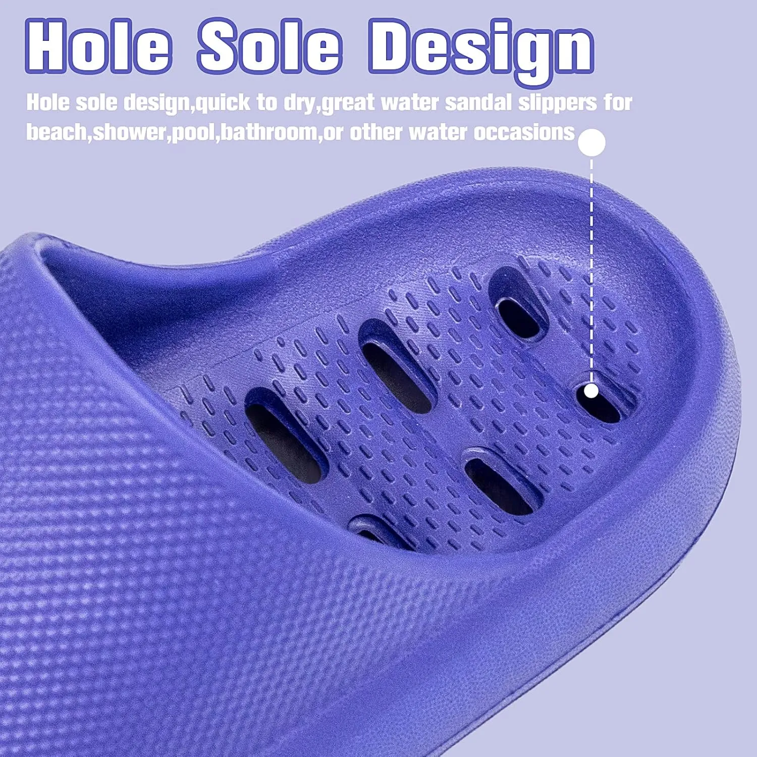 techcity Boys Girls Slide Sandals Soft Cushioned Thick Sole Non-slip Summer Slippers Quick Drying Bathroom Shower Pool Beach Sandals for Toddler Little Kids