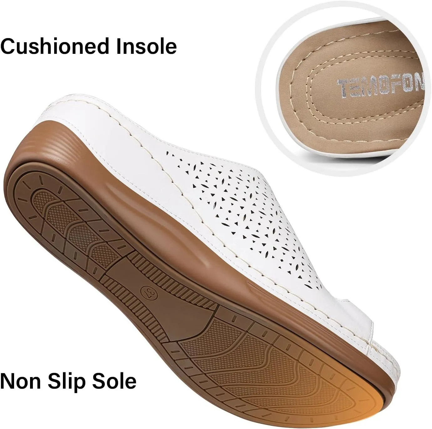 TEMOFON Flip Flops for Women Dressy: Comfortable Sandals for Women - Walking Summer Slip On Casual Bohemian Flower Thong Sandal