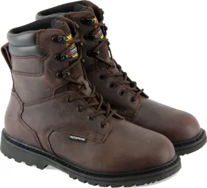 Thorogood V-Series 8” Waterproof Insulated Work Boots for Men - Premium Leather with 800g 3M Thinsulate, Comfort Insole, and Chevron Traction Outsole; ASTM Rated