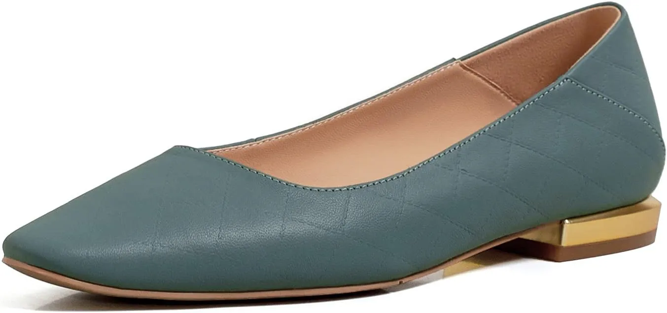 TinaCus Women's Handmade Genuine Leather Comfortable Flat Loafer Shoes