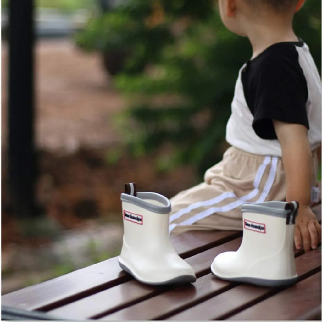 Toddler Rain Boots Baby Rain Boots Short rain Boots for Toddler Easy-on Lightweight and Waterproof