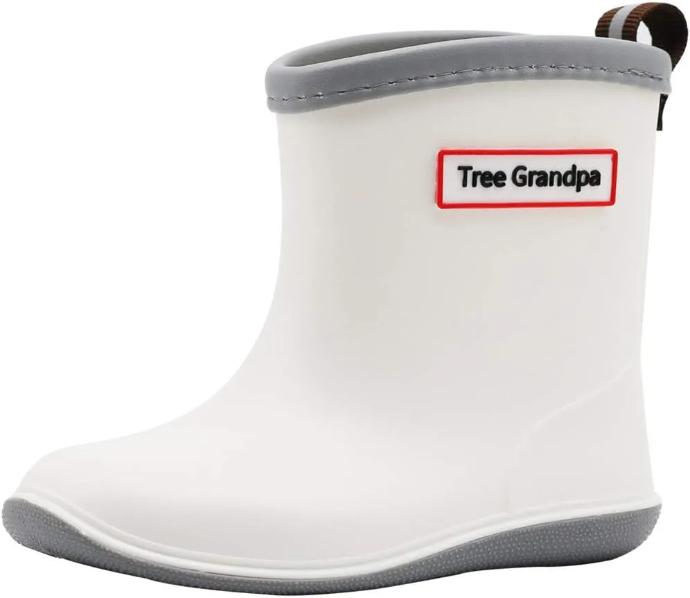 Toddler Rain Boots Baby Rain Boots Short rain Boots for Toddler Easy-on Lightweight and Waterproof