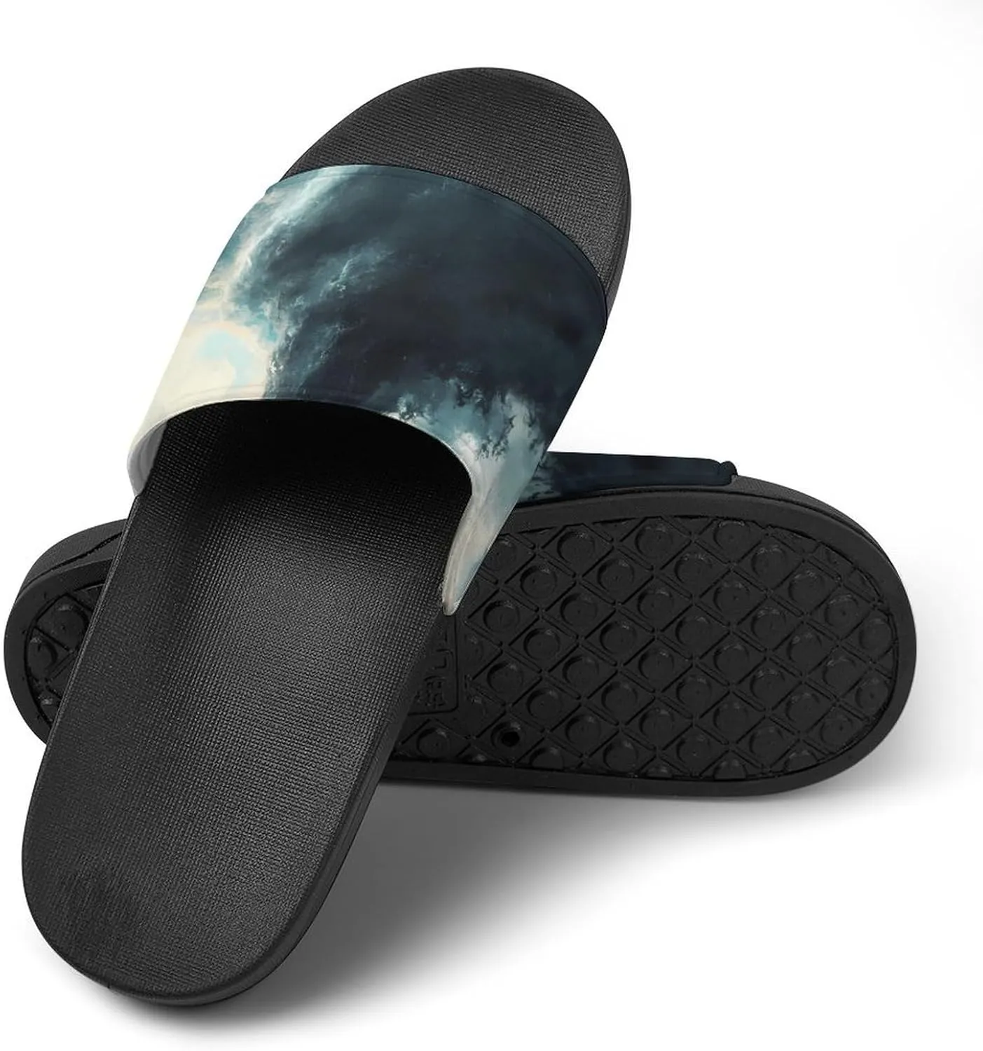 Tornado Thunderstorms House Sandals Non Slip Slippers Quick Drying Bathroom Shower Shoes for Women Men