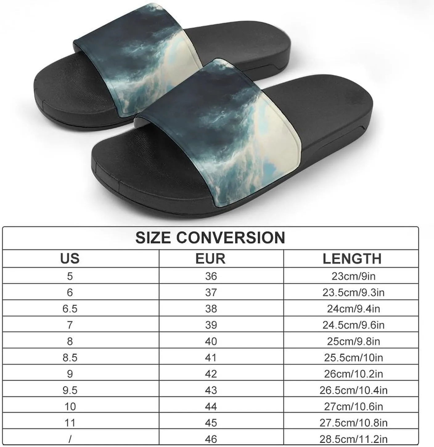 Tornado Thunderstorms House Sandals Non Slip Slippers Quick Drying Bathroom Shower Shoes for Women Men