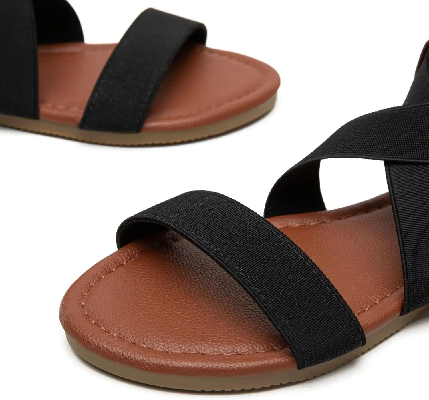 Trary Sandals Women, Womens Sandals, Flat Sandals for Women Dressy Summer, Women's Sandals, Elastic Sandals for Women, Cute Sandals, Open Toe Dress Sandals,Wide Sandles Womans, Sandalias Para Mujer