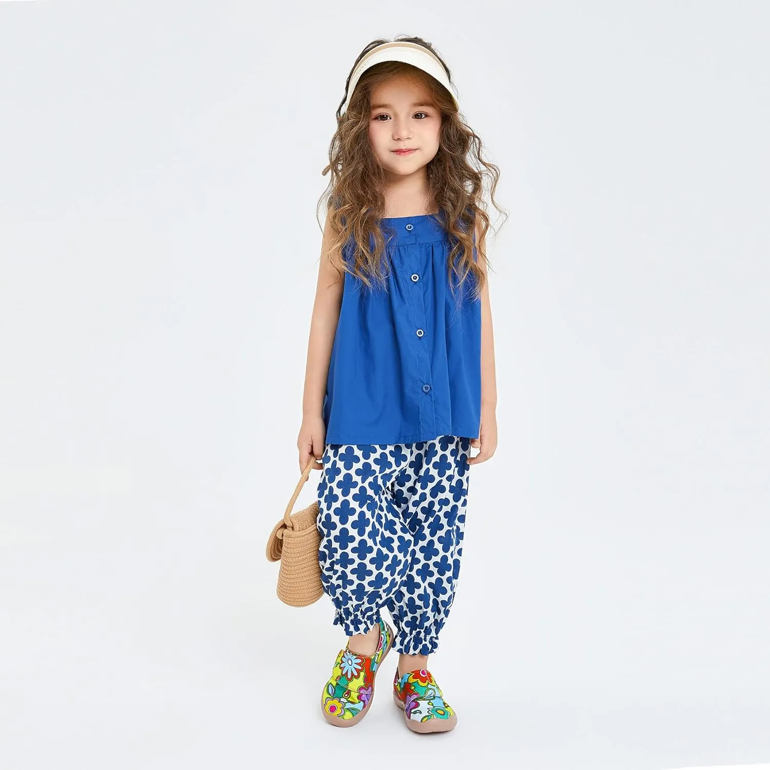 UIN Kid's Casual Slip-on Canvas Loafers Boys Girls Shoes Fashion Sneakers Funny Painted Travel Shoes