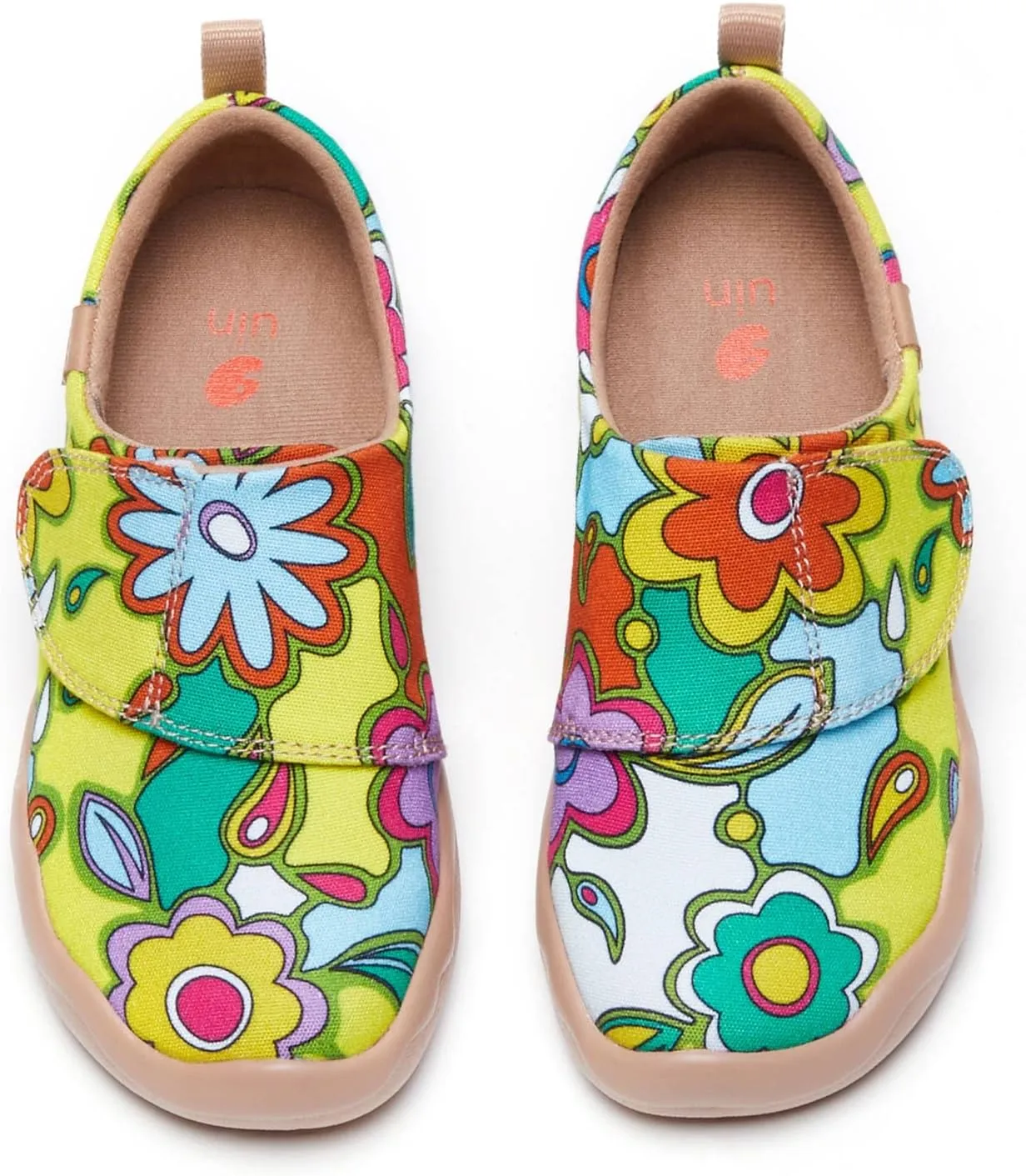 UIN Kid's Casual Slip-on Canvas Loafers Boys Girls Shoes Fashion Sneakers Funny Painted Travel Shoes