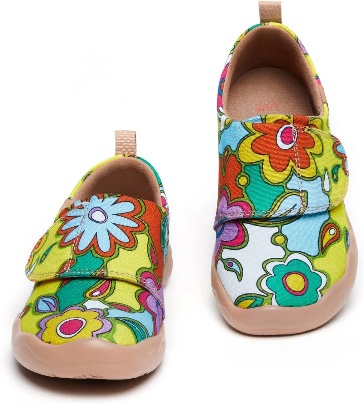 UIN Kid's Casual Slip-on Canvas Loafers Boys Girls Shoes Fashion Sneakers Funny Painted Travel Shoes