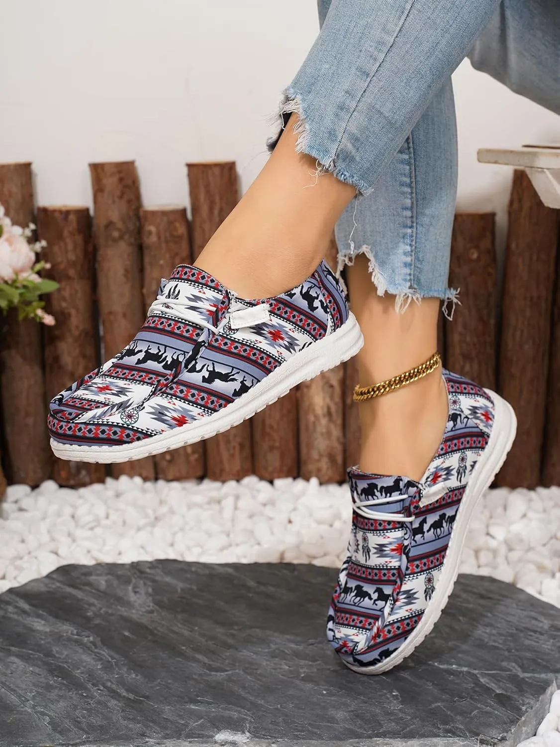 Unisex-Adult Sunflower Floral Canvas Loafers Comfortable Boat Shoes Easy Slip On Lightweight Deck Shoes Elastic Laces Outdoor Flat Walking Shoes Breathable Drving Shoes Sneakers for Women Men