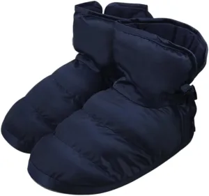 Unisex Thermal Down Slippers Winter Warm Cozy Fleece Indoor Slippers Bootie Shoes Ankle Snow Boots Footwear for Men Women