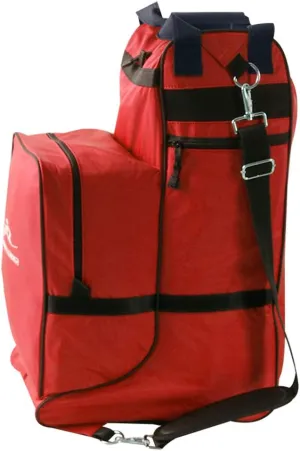 UNISTRENGH English Equestrian Tall Boots Bag Large 21.65 Inch Professional Tall Riding Boots Carry All Bags with Horse Riding Helmet Pack Compartment