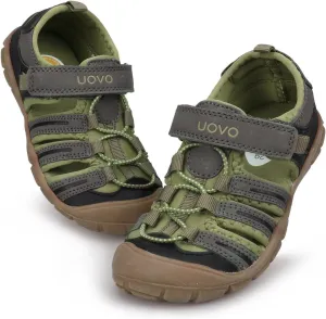 UOVO Boys Sandals Kids Sandals Hiking Athletic Closed-Toe Beach Summer Sandals for Boys Quick-Drying Slip Resistant