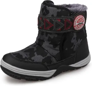 UOVO Kids Boys Winter Snow Boots Ankle Fur Lined Slip Resistant Outdoor Warm Shoes (Toddler/Little Kid)