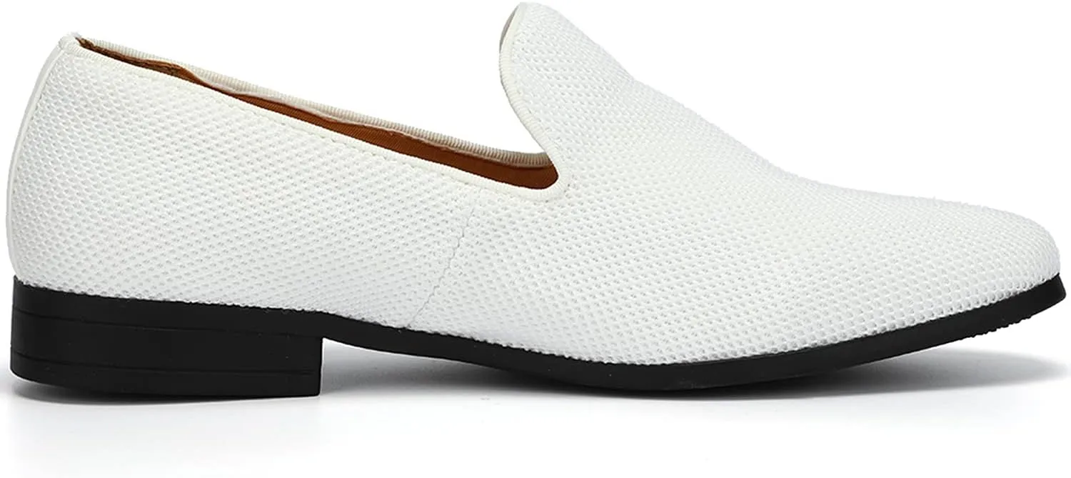 UUBARIS Mens Dress Loafers Tuxedo Suit Slip on Shoes