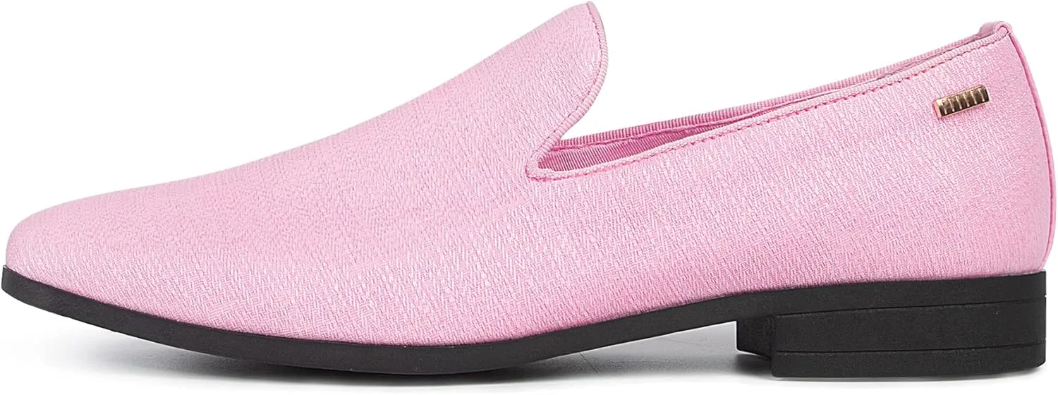 UUBARIS Mens Dress Loafers Tuxedo Suit Slip on Shoes