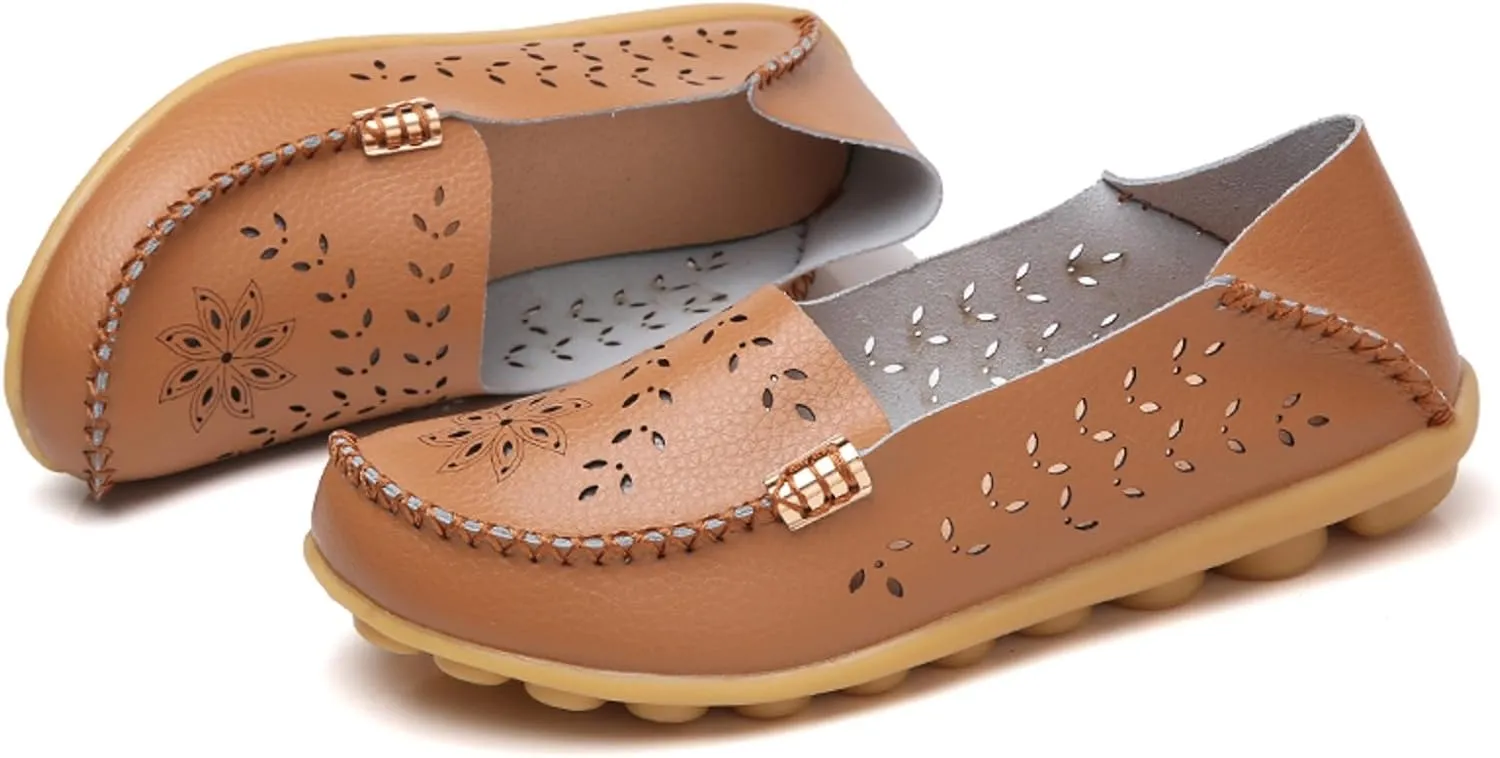 VenusCelia Women's Comfort Walking Boat Shoe