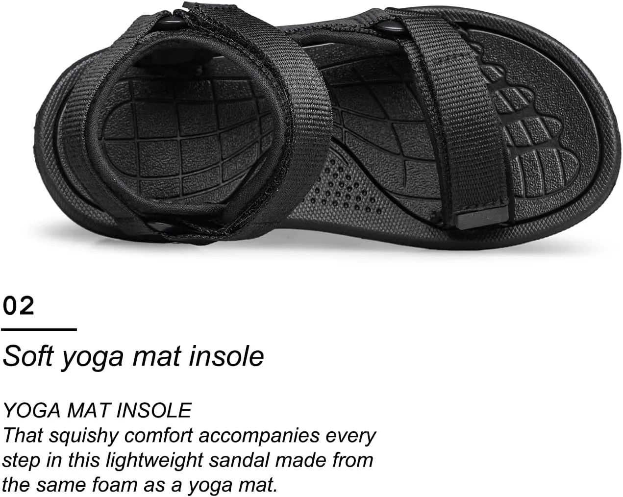 vibdiv Boys Girls Sandals Open-Toe Summer Outdoor Unisex Child Sport Sandals Athletic Lightweight(Toddler/Little Kid/Big Kid)