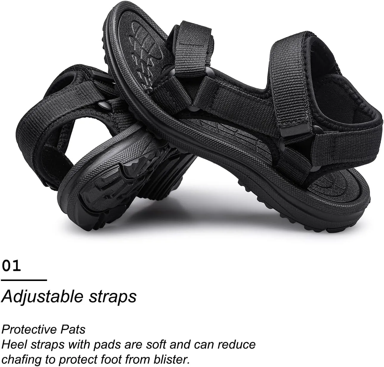 vibdiv Boys Girls Sandals Open-Toe Summer Outdoor Unisex Child Sport Sandals Athletic Lightweight(Toddler/Little Kid/Big Kid)