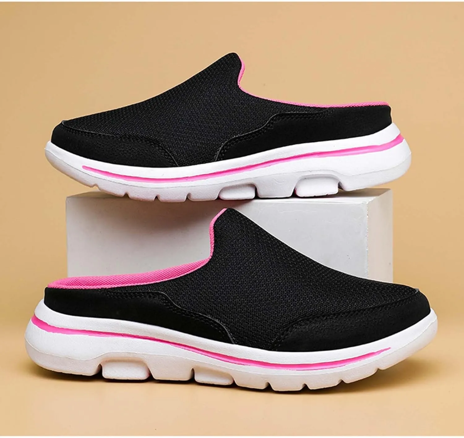 Walking Shoes Tennis Comfortable Comfortable and Breathable Flat Soled Slip On Mesh Heelless Casual Shoes for Men and