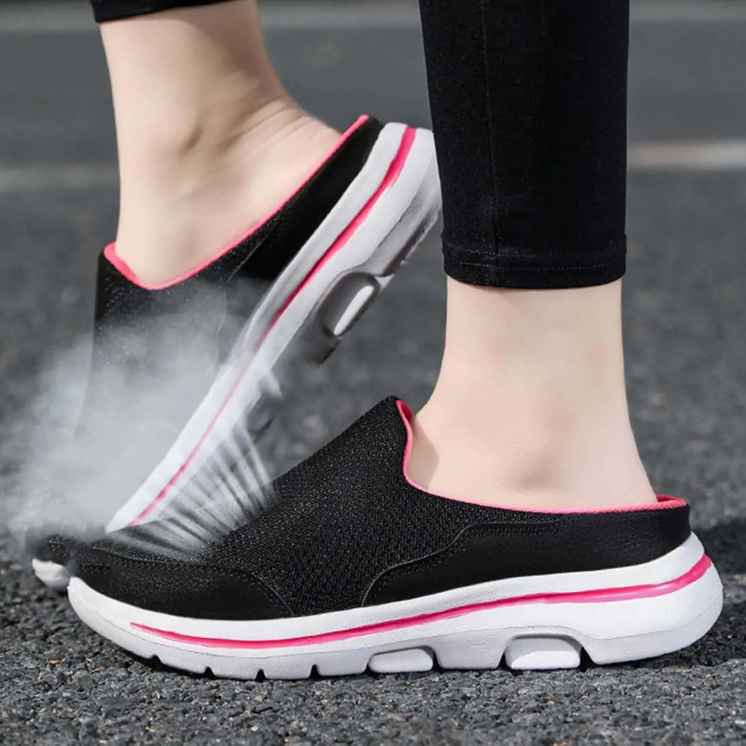 Walking Shoes Tennis Comfortable Comfortable and Breathable Flat Soled Slip On Mesh Heelless Casual Shoes for Men and