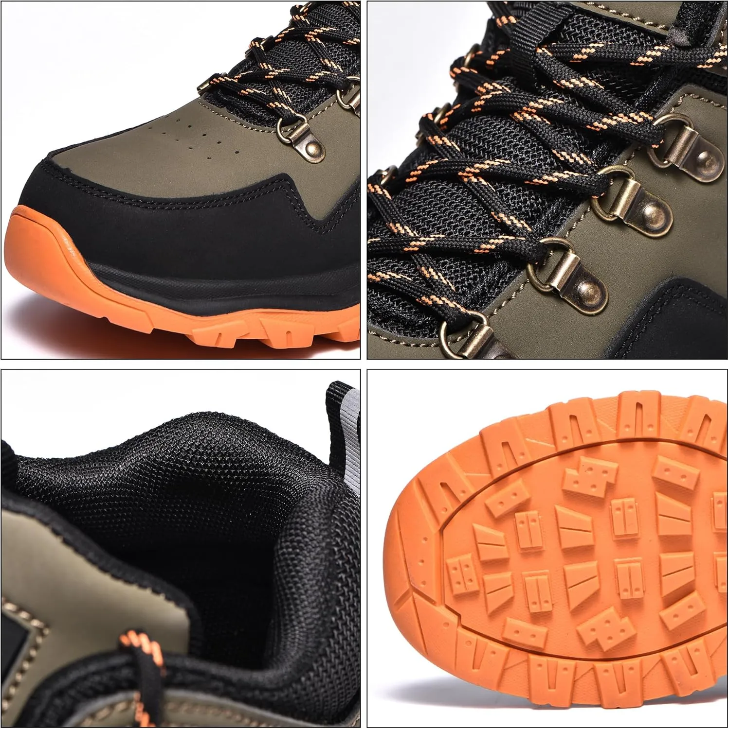 Waterproof Steel Toe Work Boots for Men Safety Non Slip Comfortable Industrial & Construction Boots