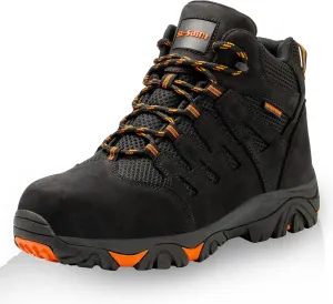 Waterproof Work Boots For Men,Composite Toe Comfortable Insulated Hiking footwear, NEW UPGRADE,Full Grain Leather Industrial and Construction Lightweight safety shoes 6 Inch