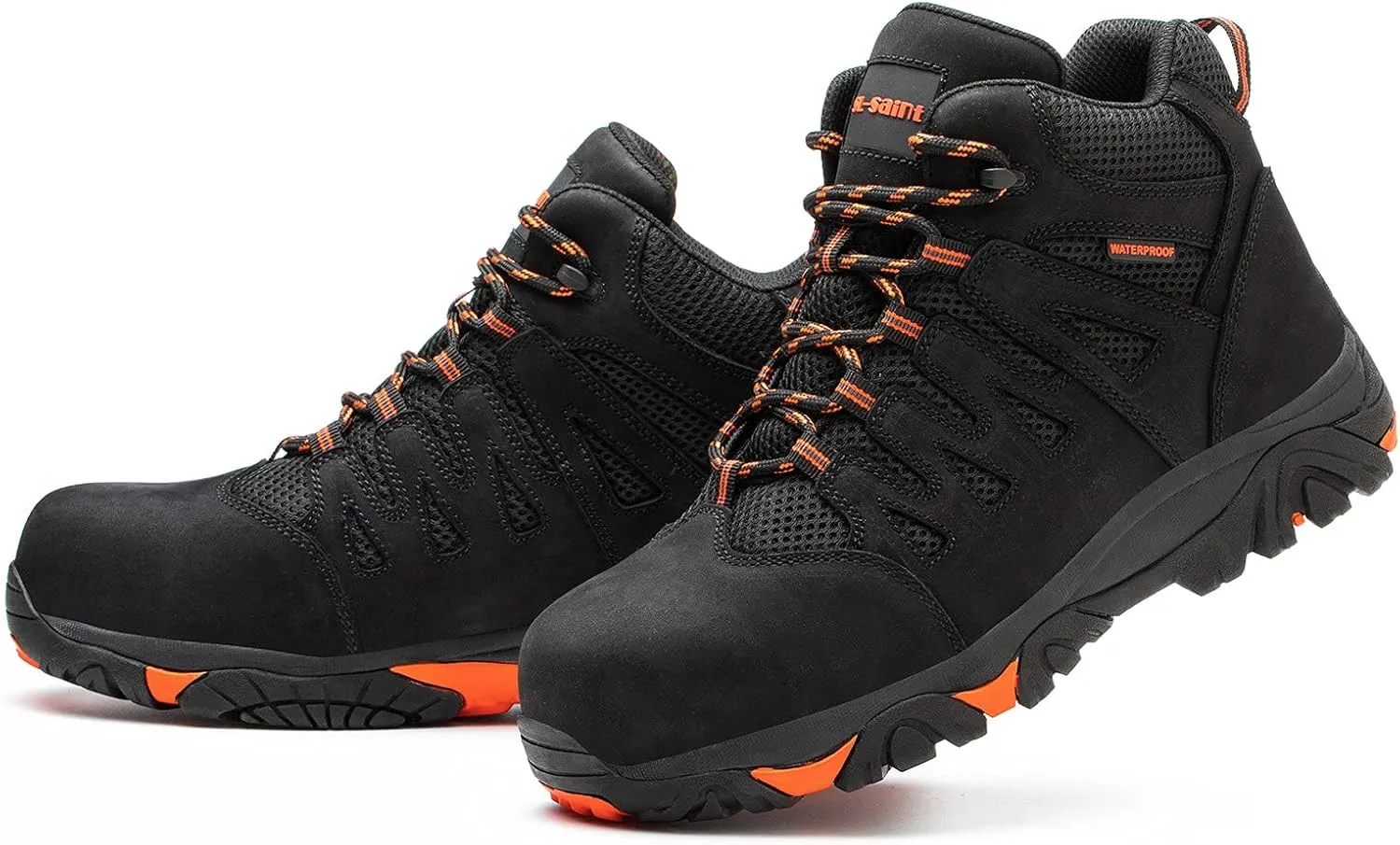 Waterproof Work Boots For Men,Composite Toe Comfortable Insulated Hiking footwear, NEW UPGRADE,Full Grain Leather Industrial and Construction Lightweight safety shoes 6 Inch