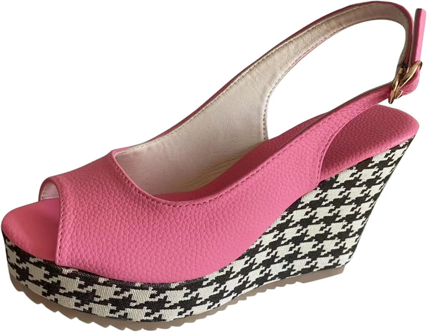 Wedge Sandals for Women Women's Wedges Mid Heel Ankle Strap Espadrilles Platform Sandals for Women Dressy Summer Casual Bech Outdoor Sandal Shoes