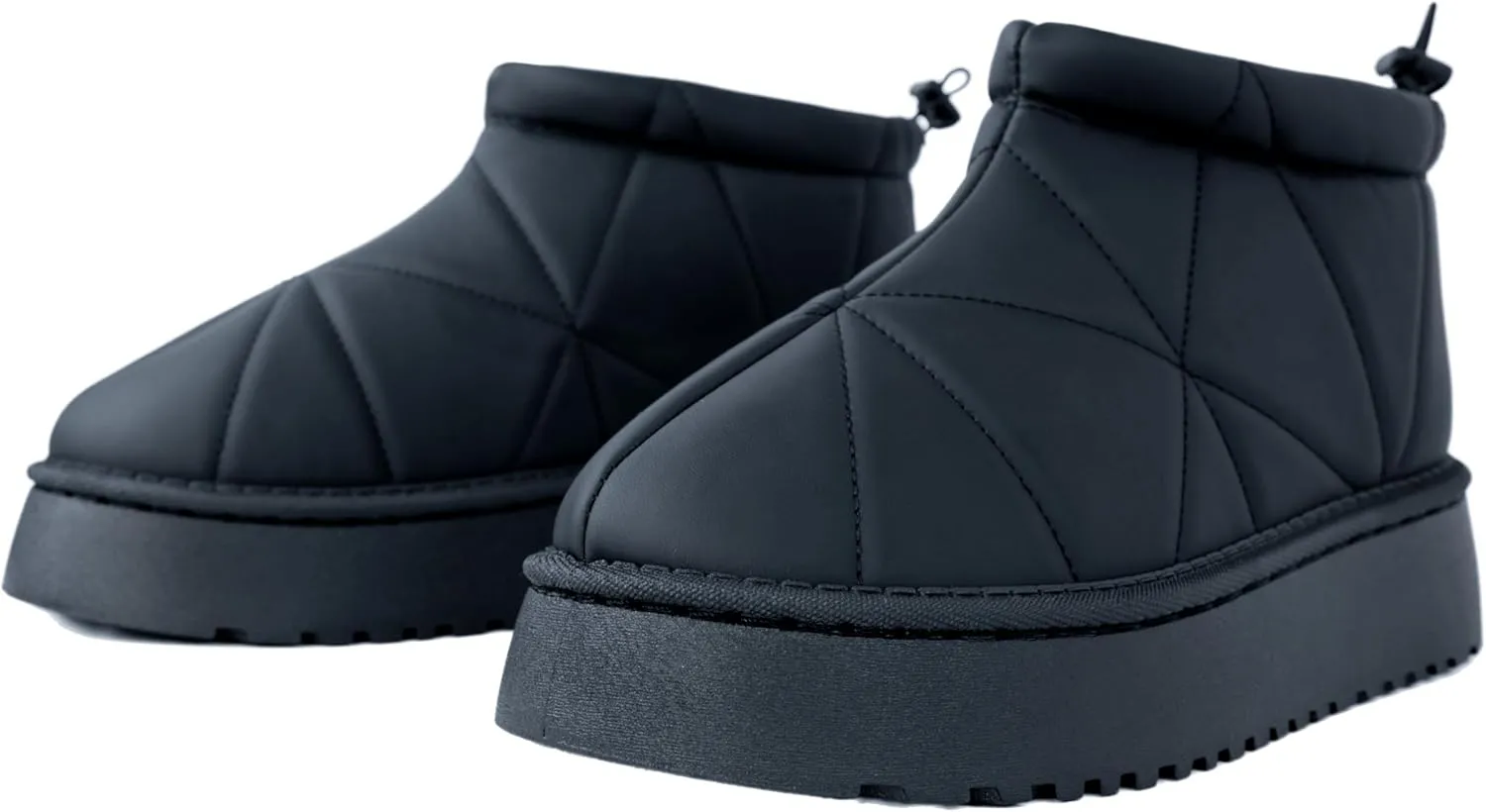 Winter Ankle Boots for Women - Water Resistant Leather Booties Non-Slip Platform Suede Mini Women's Boots - Perfect for Christmas Gifts