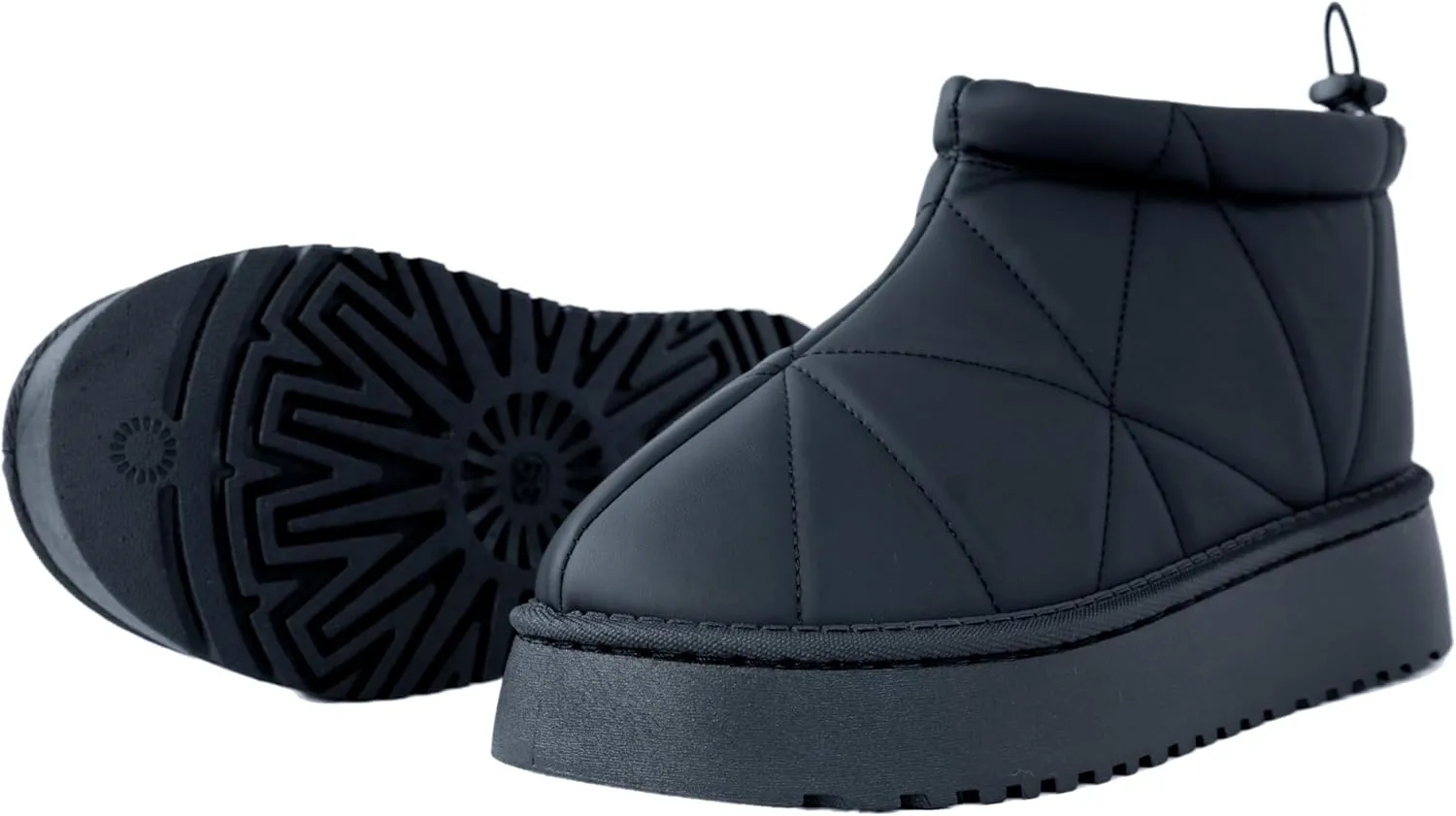 Winter Ankle Boots for Women - Water Resistant Leather Booties Non-Slip Platform Suede Mini Women's Boots - Perfect for Christmas Gifts
