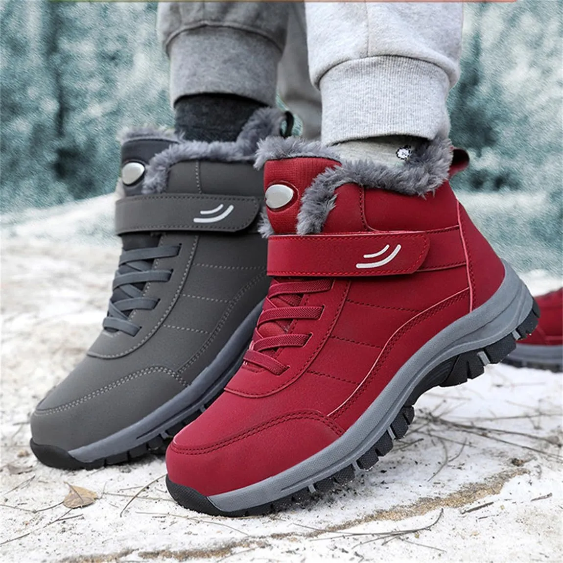 Winter Orthopedic Boots for Women Men,Warming Anti-Slip Sneakers,Cushioning Mountaineering Orthopedic Shoes