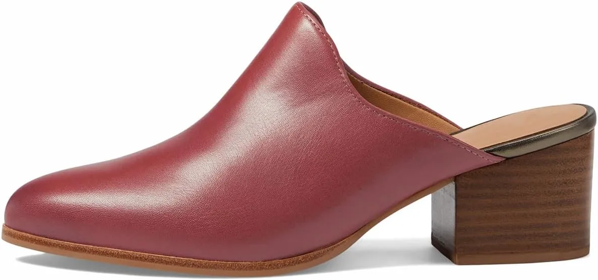 Women Chunky Block Heel Mules Pointed Closed Toe Suede Mule Sandals Slip-On Stacked Heels Booties Backless 2" Heeled Slide Shoes Comfort Fashion Casual Office Homecoming Retro 4-11 M US