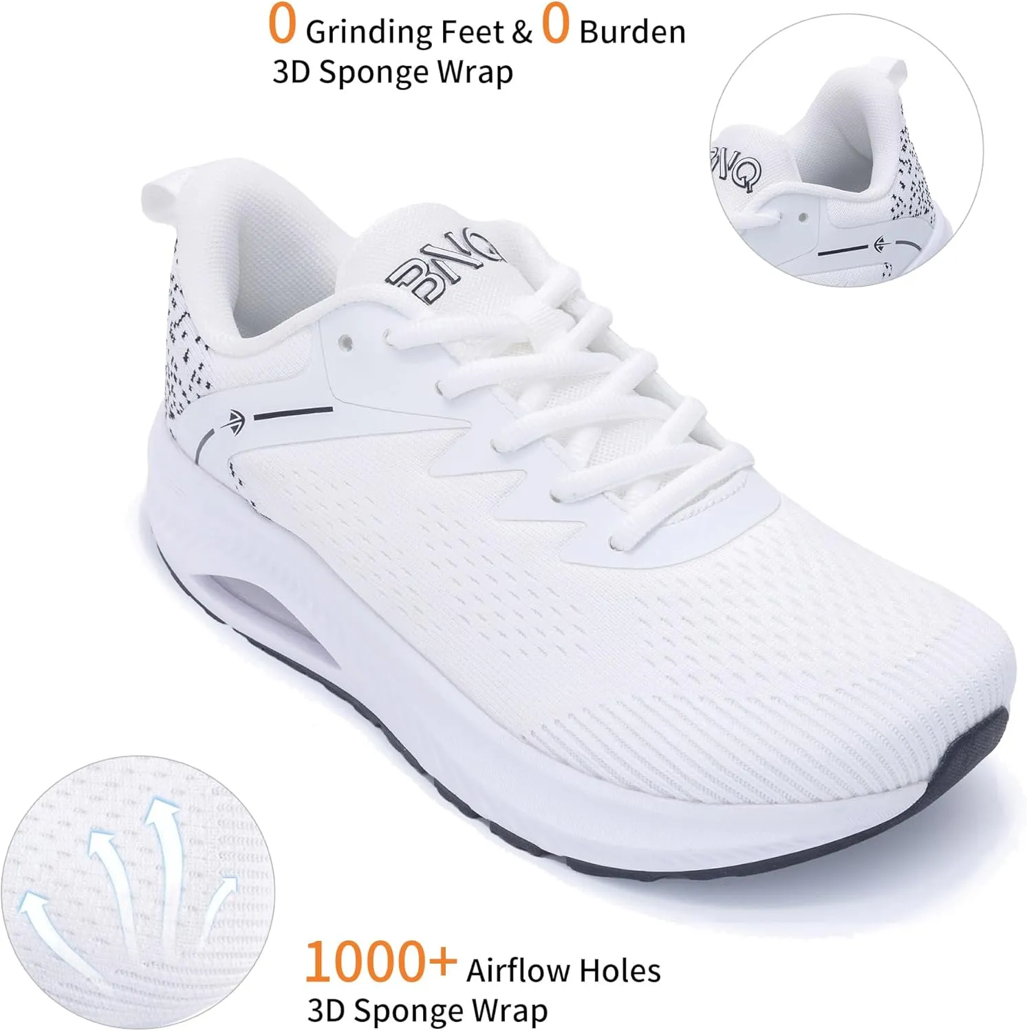 Womens Arch Support Walking Shoes Wide Toe Box Orthotic Sneakers Air Tennis Shoes for Plantar Fasciitis Pain Relief, Size 6-11