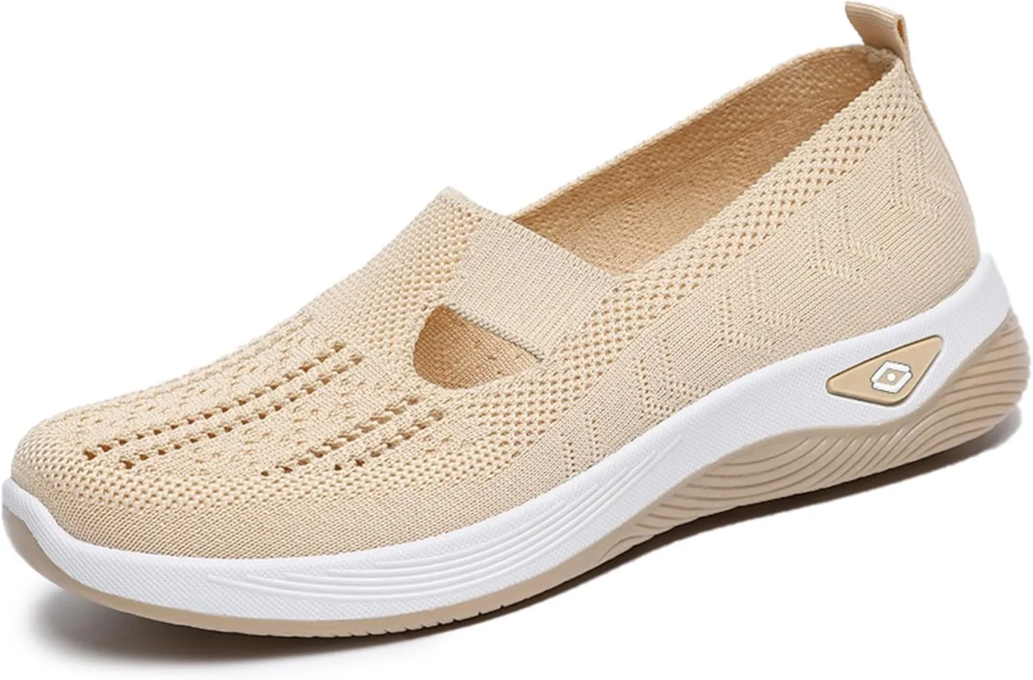 Women's Casual Sneakers – Lightweight & Breathable Mesh Slip-On Walking Shoes, Easy to Wear, Anti-Slip Sole, Perfect for Work, Travel & Everyday Comfort