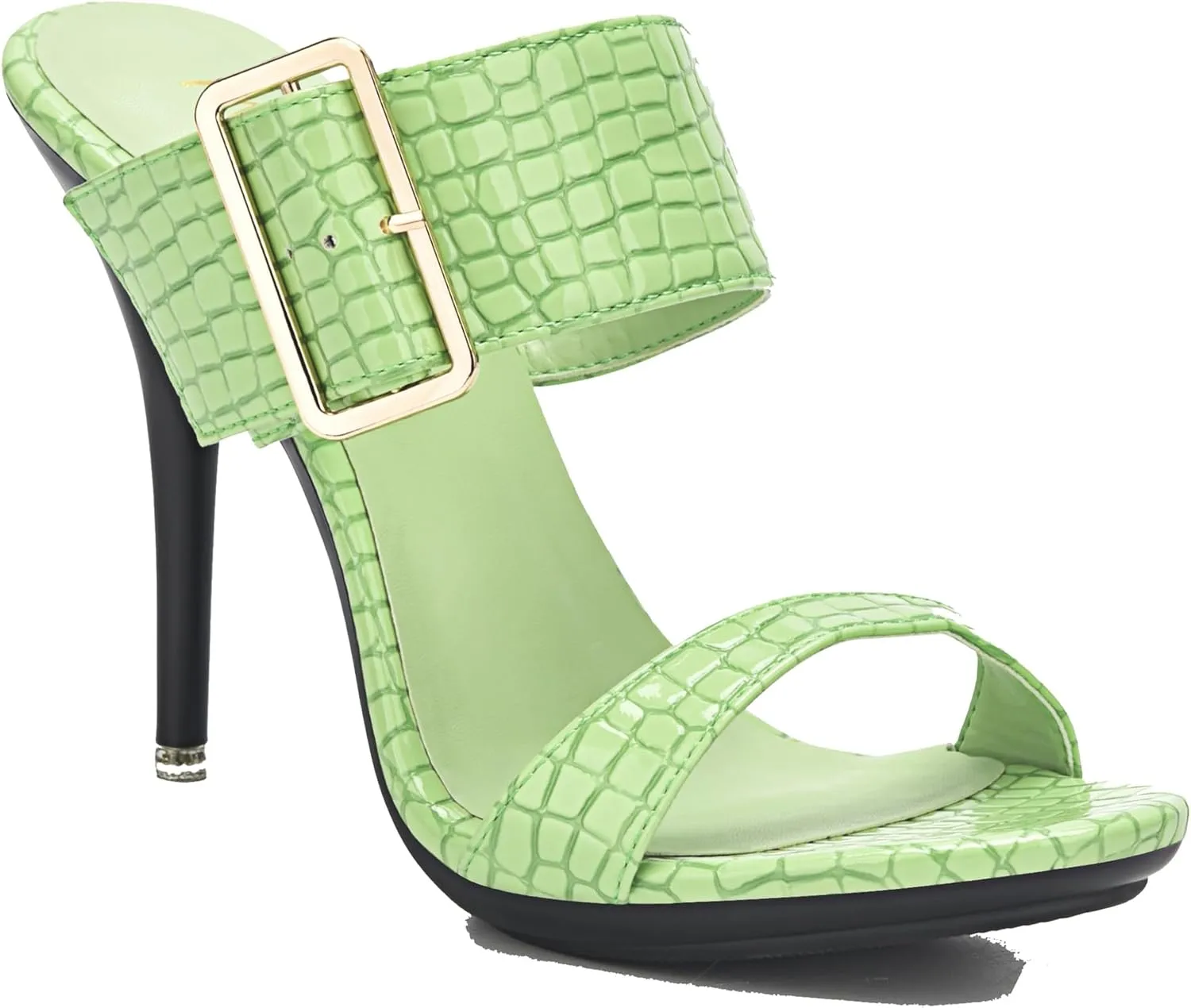 Womens Dressy Slides Shoes Two Strap Summer Mules Sandals