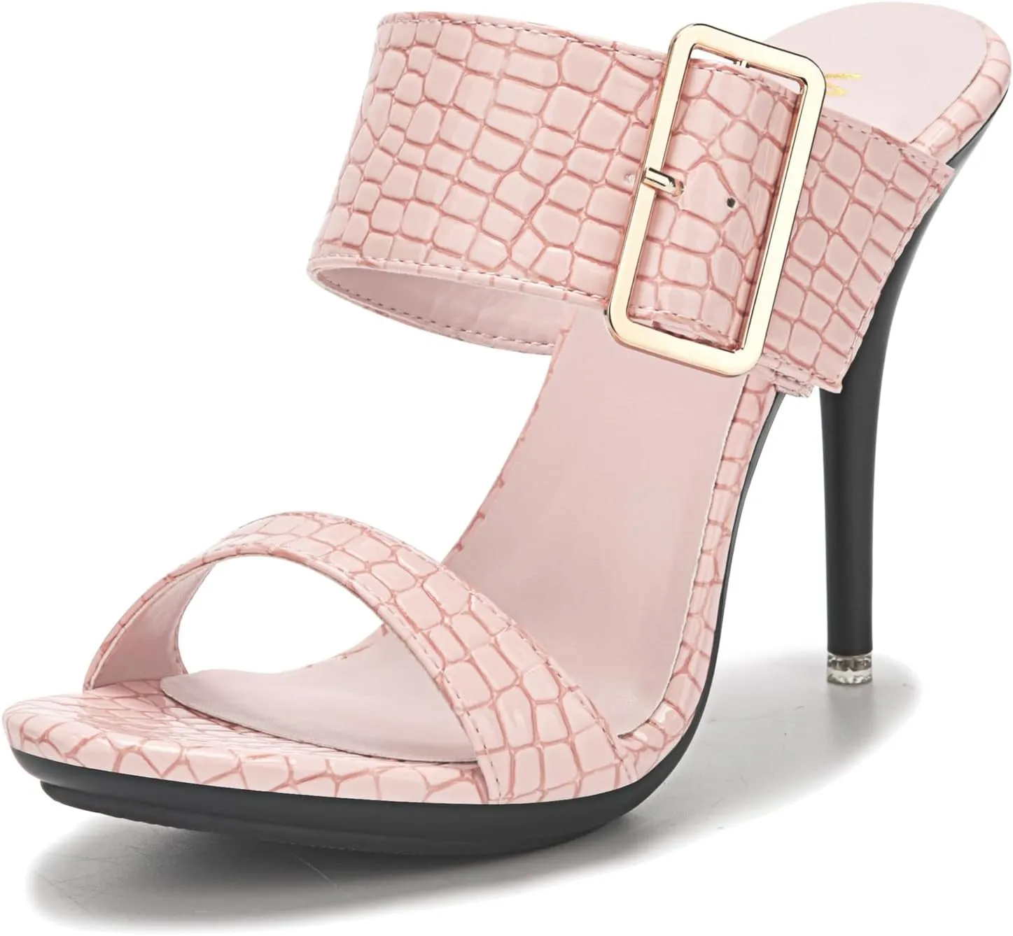 Womens Dressy Slides Shoes Two Strap Summer Mules Sandals