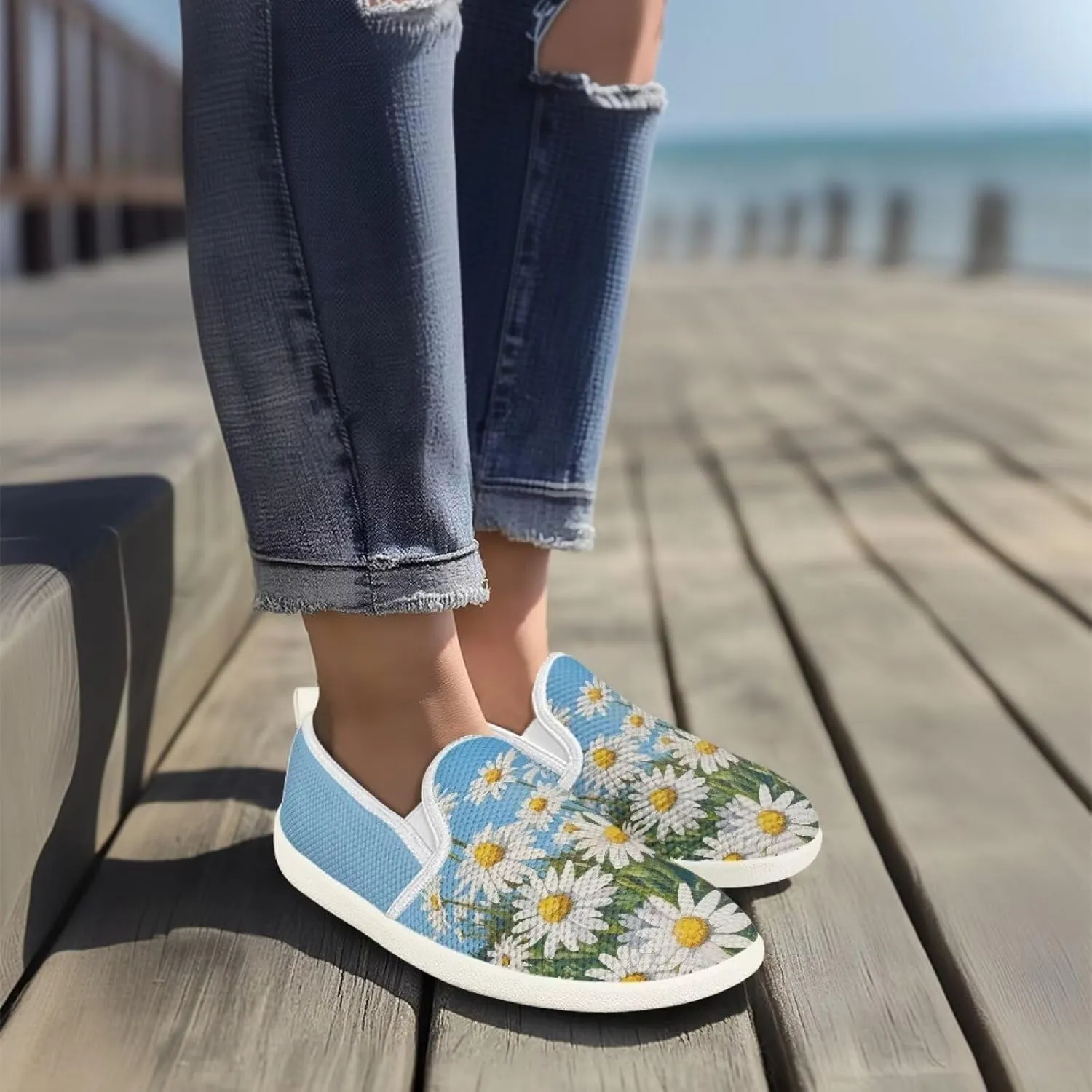 Women's Fashion Sneakers Casual Slip On Tennis Shoes Arch Support Walking Shoes for Women