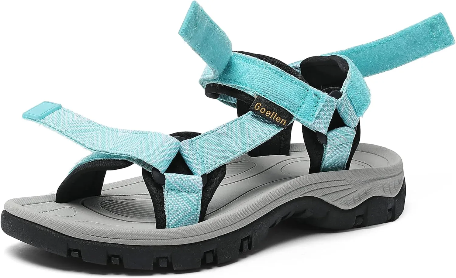 Women's Hiking Sport Sandals Water Outdoor Athletic Shoes With Arch Support Adjustable Velcro Beach Shoes