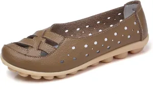 Womens Loafers Comfortable Dressy Closed Toe Sandals Wide Width Flats Slip On Moccasins Casual Driving Shoes Summer Comfort Walking Shoes Breathable Work Dressy Shoe Trending Sandals for Women