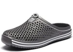 Womens Mens Bathroom Garden Non-slip Hole Breathable Lightweight Sandals Unisex Beach Quick Drying Sandals Couple Indoor/Outdoor Slippers