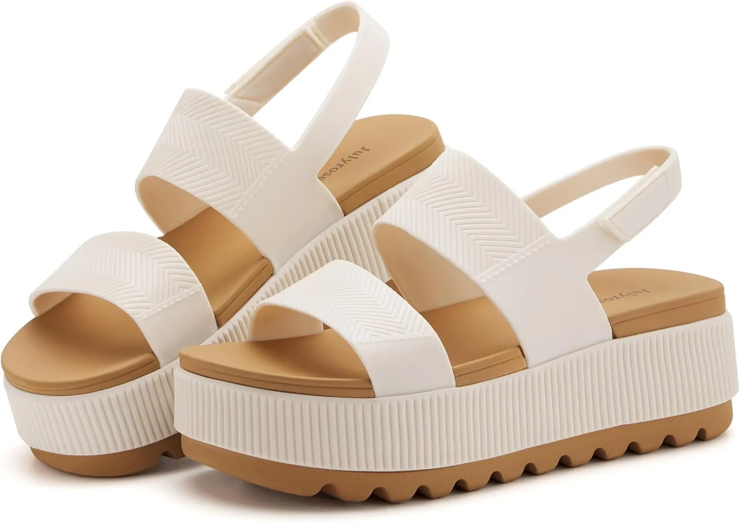 Women's Platform Sandals Lug Sole Comfortable Sandals Lightweight Water-Friendly Summer Beach Sandals
