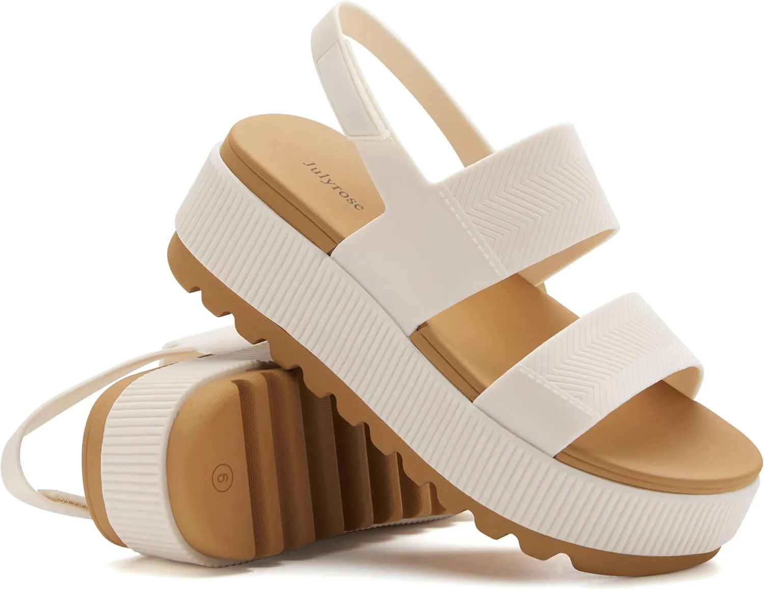 Women's Platform Sandals Lug Sole Comfortable Sandals Lightweight Water-Friendly Summer Beach Sandals